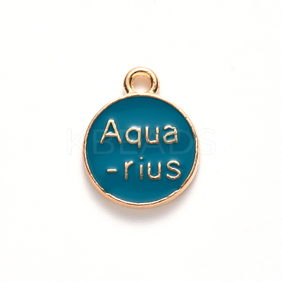 Alloy Enamel Pendants X-ENAM-S124-01B-05J-1