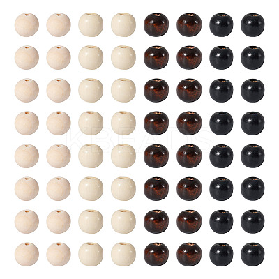 Natural Wood Beads WOOD-CD0001-02-1