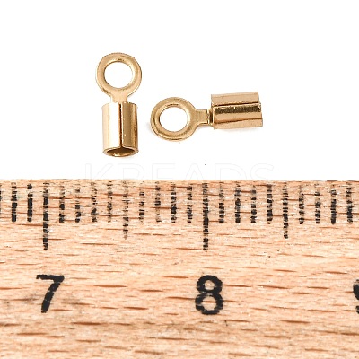 Ion Plating(IP) 304 Stainless Steel Fold Over Crimp Cord Ends STAS-P434-05C-G-1