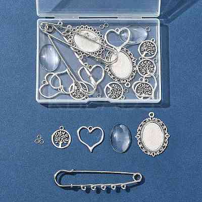 DIY Brooch Making Kits DIY-FS0009-11-1