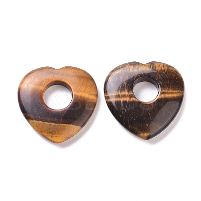 Natural Tiger Eye Pendants G-F708-04D-1