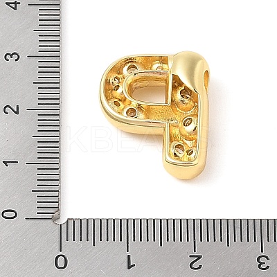 Brass Micro Pave Clear Cubic Zirconia Pendant KK-Z046-01G-P-1