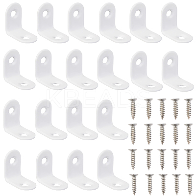 20 Sets 304 Stainless Steel Floating Shelf Brackets DIY-CP0012-49A-1