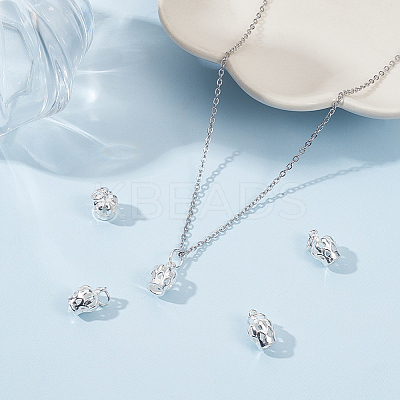 5Pcs 925 Sterling Silver Charms STER-BBC0002-19-1