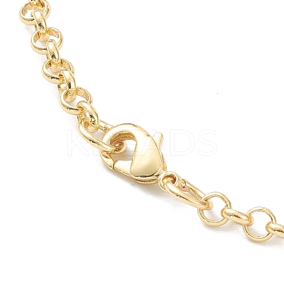 Brass Rolo Chain Necklaces X-MAK-F036-01G-1