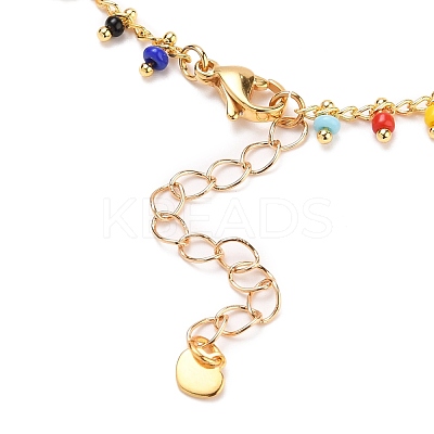 Glass Charm Bracelets X-BJEW-JB05600-03-1