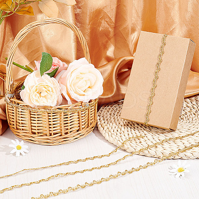 Filigree Corrugated Lace Ribbon OCOR-WH0080-08-1