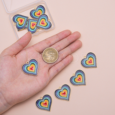 20Pcs Alloy Enamel Pendants ENAM-CJ0001-64-1