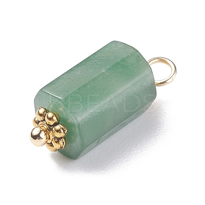 Natural Fuchsite Pendants PALLOY-JF01371-1