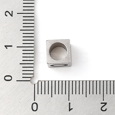 Tarnish Resistant 201 Stainless Steel European Beads STAS-M058-01O-P-1