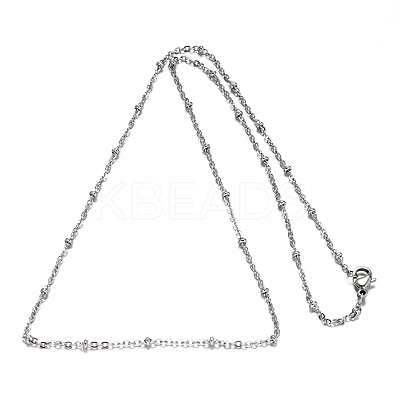 Tarnish Resistant 304 Stainless Steel Rolo Chains Necklaces LS-NJEW-O083-B-07P-1