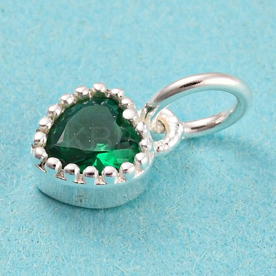 925 Sterling Silver Birthstone Charms LS-STER-G035-01E-02-1