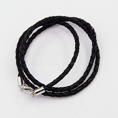 Braided Leather Cords LS-NCOR-D002-533mm-17-1