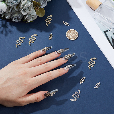 24Pcs 4 Styles Alloy Rhinestone Cabochons MRMJ-OC0004-10-1