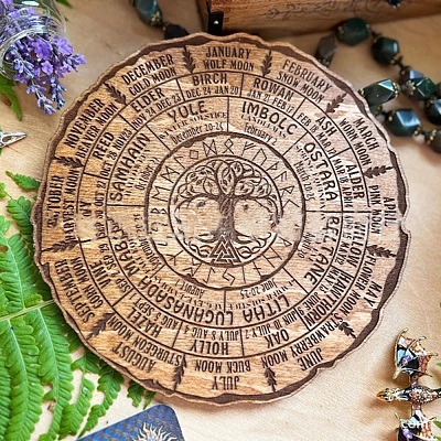 Wheel Of The Year Wood Sign PW-WG68953-02-1
