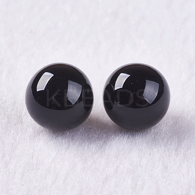 Natural Black Onyx Beads G-K275-32-10mm-1