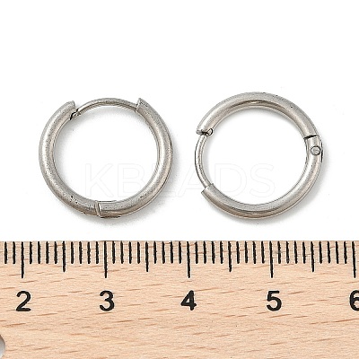 Tarnish Resistant 201 Stainless Steel Huggie Hoop Earrings EJEW-L250-01I-P-1