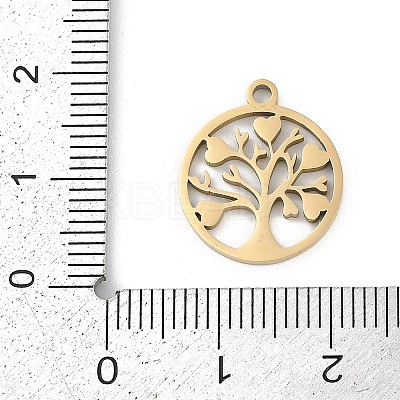 304 Stainless Steel Enamel Pendants STAS-I325-060G-1