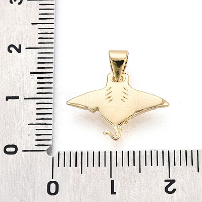 Brass Pendants KK-T080-17G-1