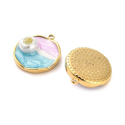 304 Stainless Steel Enamel  Pendants STAS-B084-06G-03-1