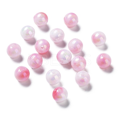 Two Tone Opaque Acrylic Beads LS-SACR-P024-01A-W06-1