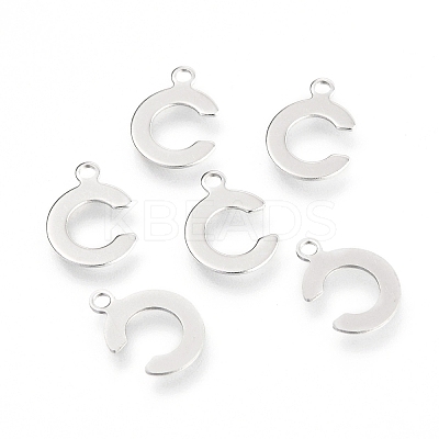 Non-Tarnish 201 Stainless Steel Charms X-STAS-C021-06P-C-1