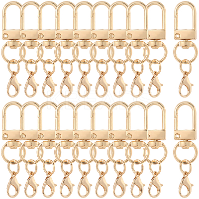 40Pcs Zinc Alloy Swivel Clasps FIND-SP0004-28KCG-1