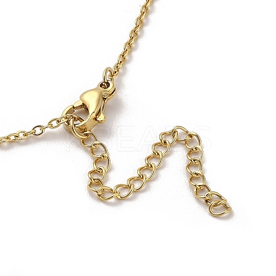 304 Stainless Steel Pendant Necklaces NJEW-U002-20G-01-1