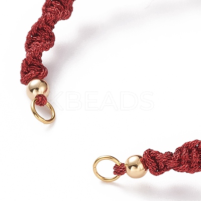 Adjustable Polyester Braided Cord Bracelet Making AJEW-JB00848-05-1