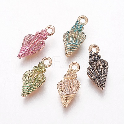 Alloy Enamel Pendants X-PALLOY-F224-07-1