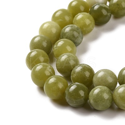 Natural Chinese Southern Jade Beads Strands LS-G-T055-8mm-15-1