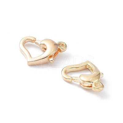 Rack Plating Brass Lobster Claw Clasps KK-A183-05G-1