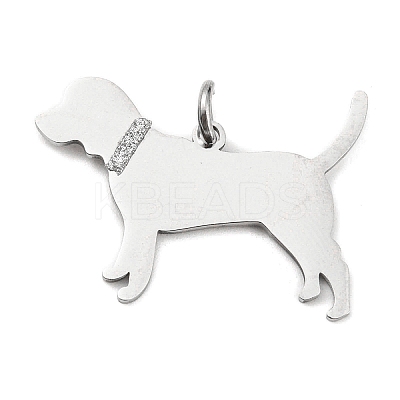 Non-Tarnish 304 Stainless Steel Pendants STAS-E205-09P-1