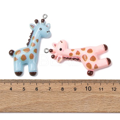 Opaque Resin Big Pendants FIND-H069-09P-1