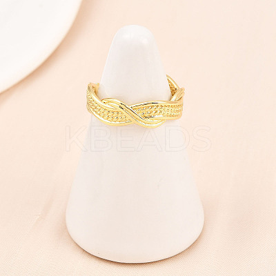 Brass Cuff Rings for Women RJEW-Z113-03G-1