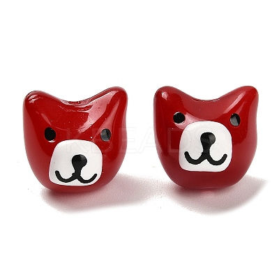 Baking Paint Glass Beads LAMP-I028-02E-1