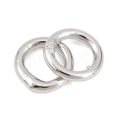 Brass Closed Jump Rings KK-D257-01P-07-1