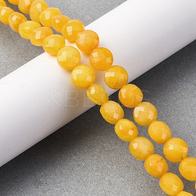 Natural White Jade Dyed Beads Strands G-C179-A44-03-1