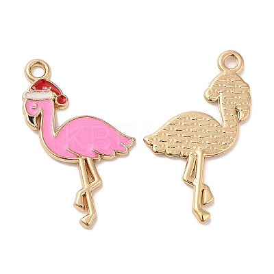 Christmas Alloy Enamel Pendants ENAM-K069-21D-G-1