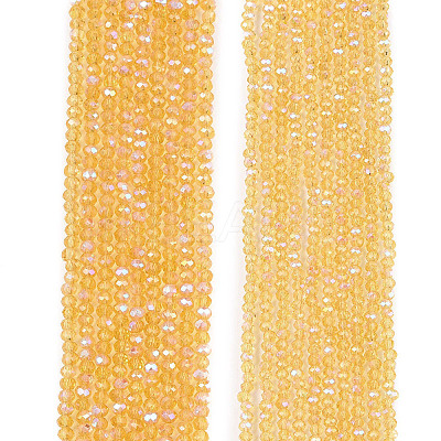 Electroplate Glass Beads Strands EGLA-A044-T1mm-L03-1