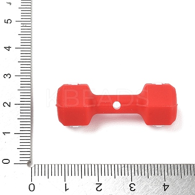 Gym Equipment Theme Silicone Focal Beads SL-CBAE849-03B-1