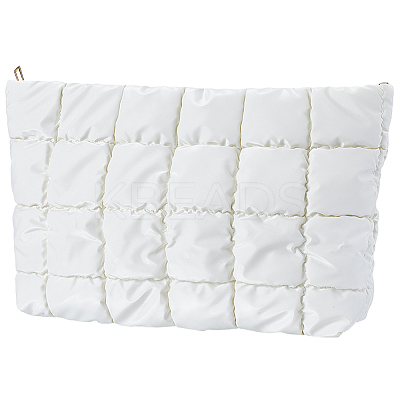 Square Textured PU Leather Cosmetic Zipper Bags AJEW-WH20022-56B-1