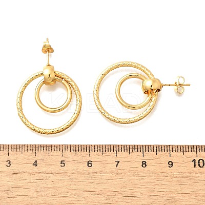 201 Stainless Steel Earrings LS-EJEW-Q026-02G-B-1