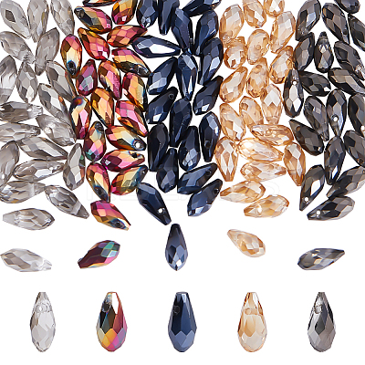 100pcs 5 colors Electroplate Glass Beads EGLA-PH0001-49-1