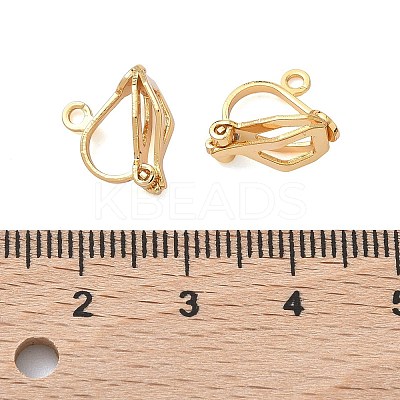 SHEGRACE Brass Clip-on Earring Findings XGR0141G-138G-1