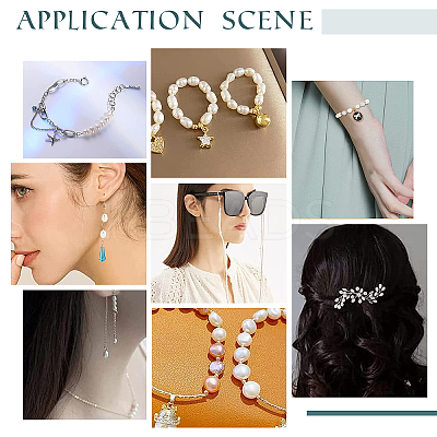5 Strands 5 Style Natural Cultured Freshwater Pearl Beads Strands PEAR-PH0001-10-1