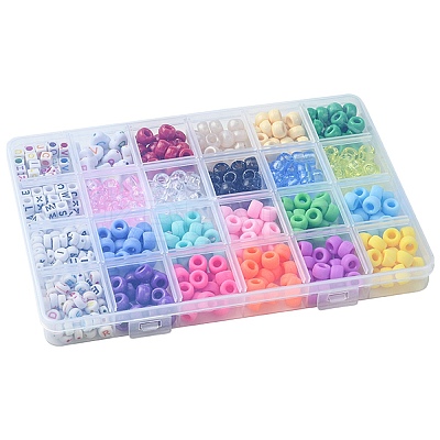 Iridescent Plastic Pearlized Beads Set FIND-FS0002-35-1