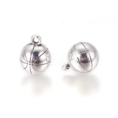 Sports Theme Tibetan Style Zinc Alloy Charms X-PALLOY-F248-040AS-1