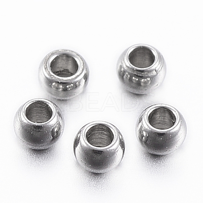 Tarnish Resistant 304 Stainless Steel Beads STAS-H394-08P-1