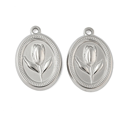 304 Stainless Steel Pendants STAS-D376-25P-1